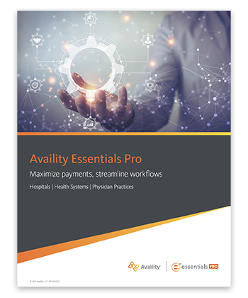 Availity Essentials Pro Detail Brochure cover